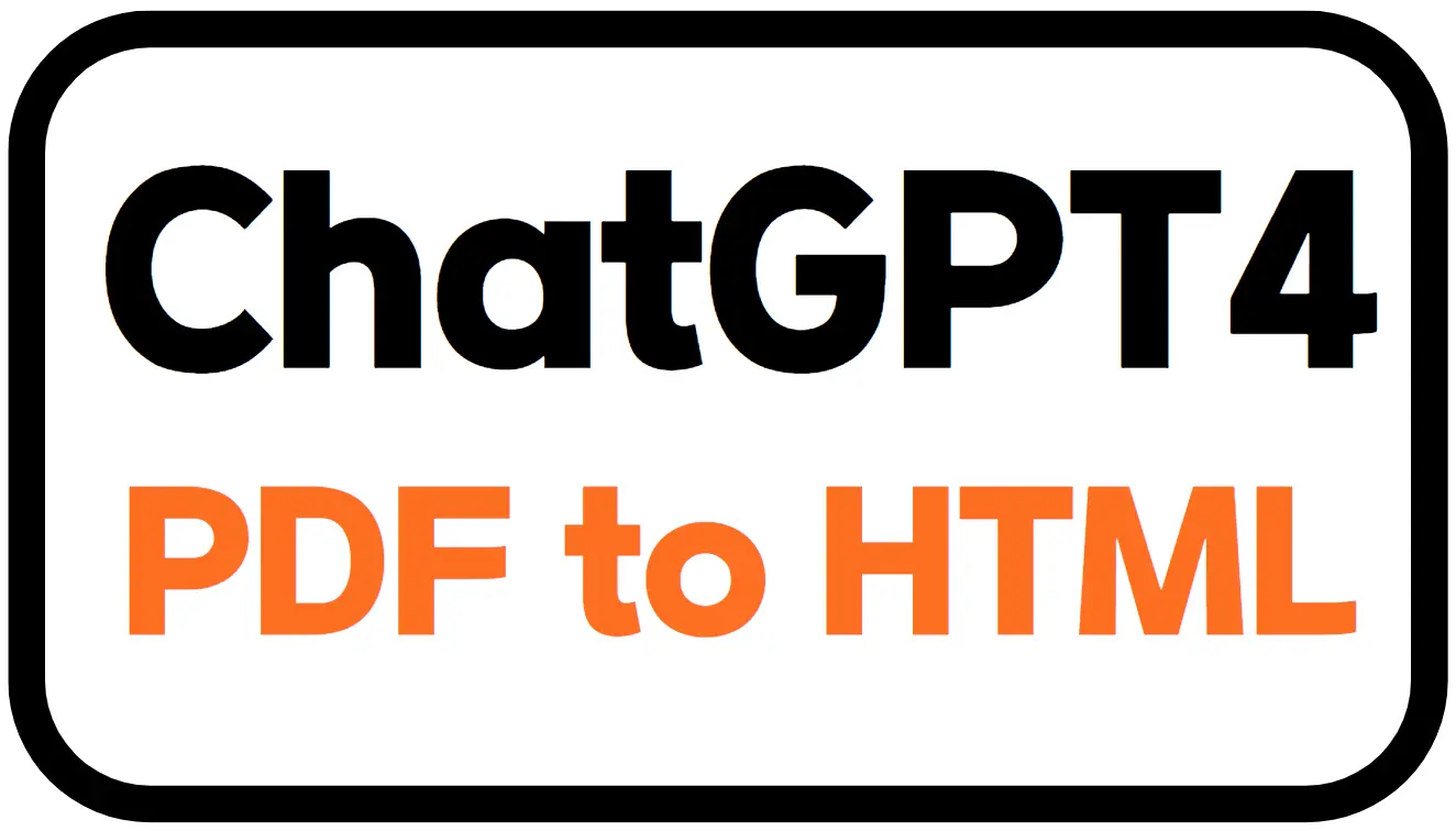 chatgpt pdf to html table