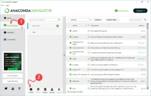 2.jupyter notebook 실행을 위한 anaconda navigator 가상환경 만들기