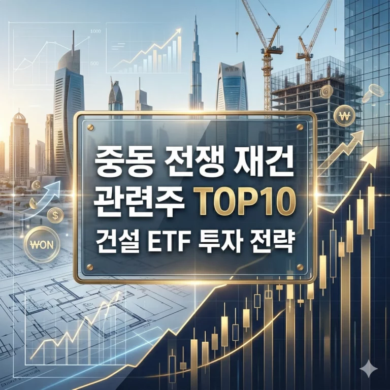 중동 전쟁 이란 재건 관련주 수혜주 대장주 TOP10 정리