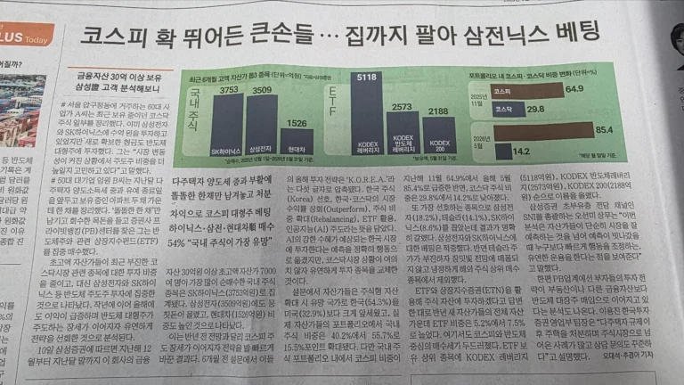 부자들의 삼전닉스 매수 이유 고액자산가 대형주 집중 투자 종목 총정리