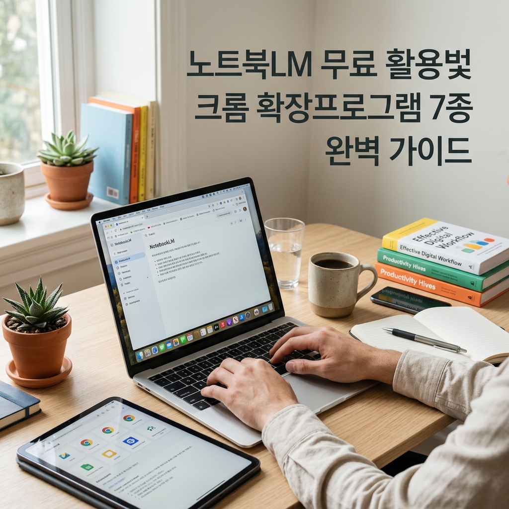 노트북LM 무료 활용법 및 크롬 확장프로그램 7종 완벽 가이드