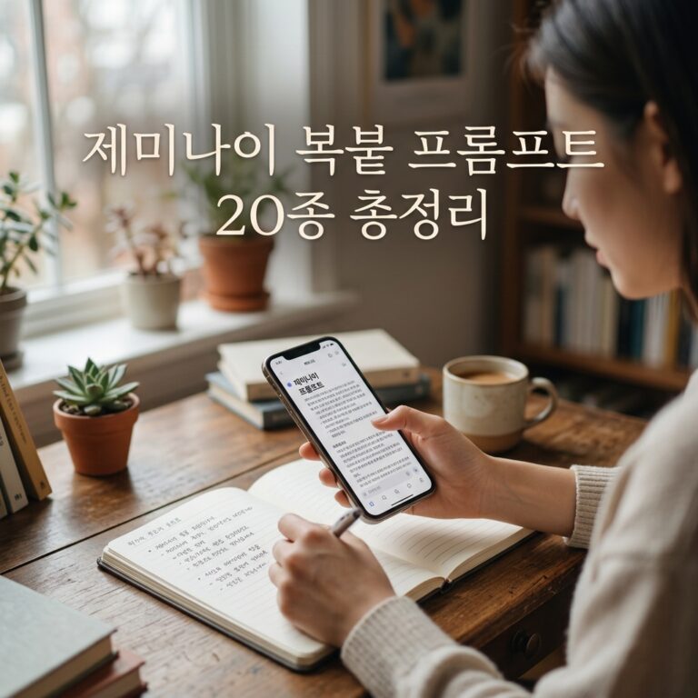 제미나이 복붙 프롬프트 20종 총정리: 엑셀 파일 다운로드부터 PPT 제작까지 업무 자동화