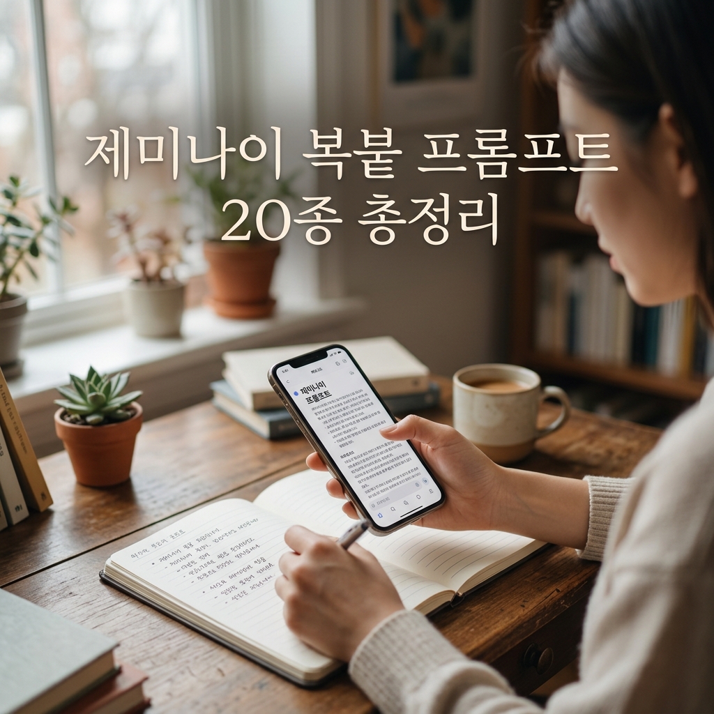 제미나이 복붙 프롬프트 20종 총정리: 엑셀 파일 다운로드부터 PPT 제작까지 업무 자동화