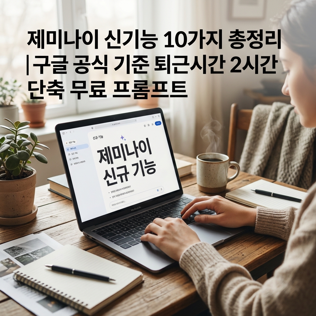제미나이 신기능 10가지 총정리 | 구글 공식 기준 퇴근시간 2시간 단축 무료 프롬프트