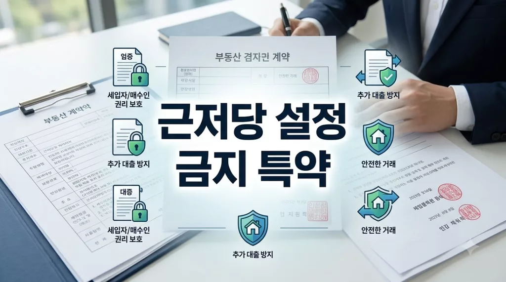 근저당 설정 금지 특약 문구, 잔금일 집주인 추가 대출 원천 차단하는 법