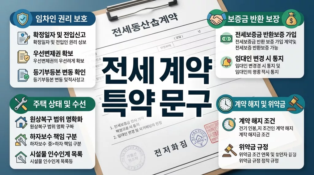전세 계약 특약 문구 작성법, 세 낀 아파트 매매 시 세입자 퇴거 확약 조항