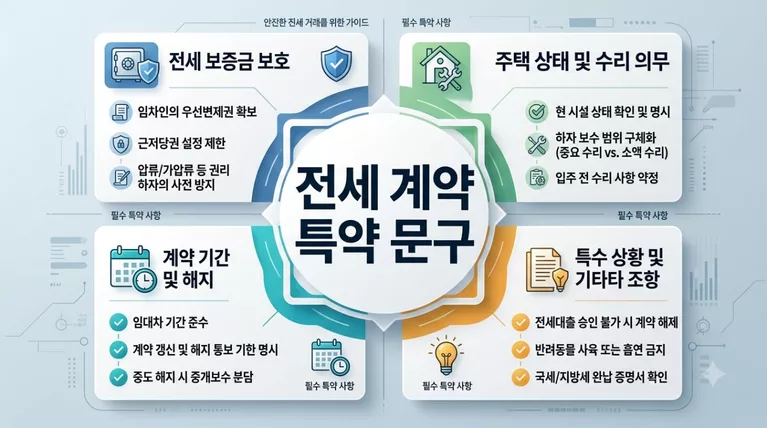 전세 계약 특약 문구 작성법