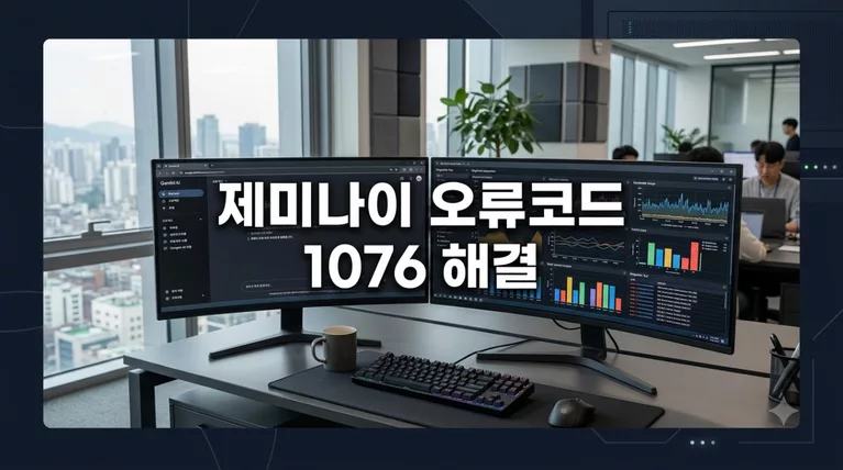 제미나이 오류코드 1076 해결방법 및 뜨는이유 1분 복구 가이드