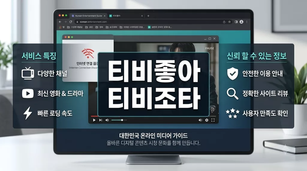 티비좋아 티비조타 무료 영화 티비 보기 사이트 (www.tvzota03.live) 접속 차단 해결 및 새주소
