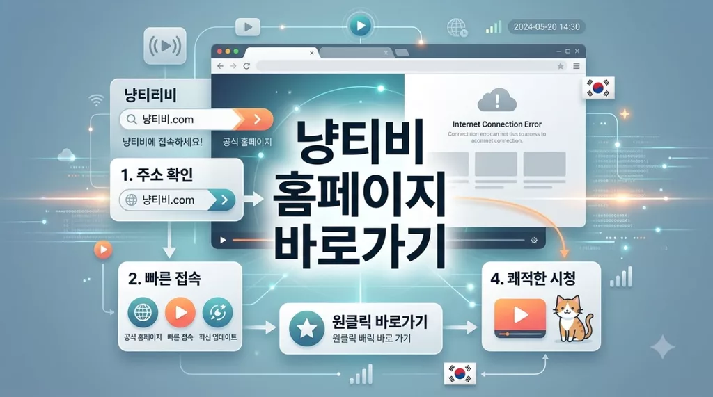 냥티비 홈페이지 바로가기 (https://nortv89.com) 접속 차단 해결 및 새주소