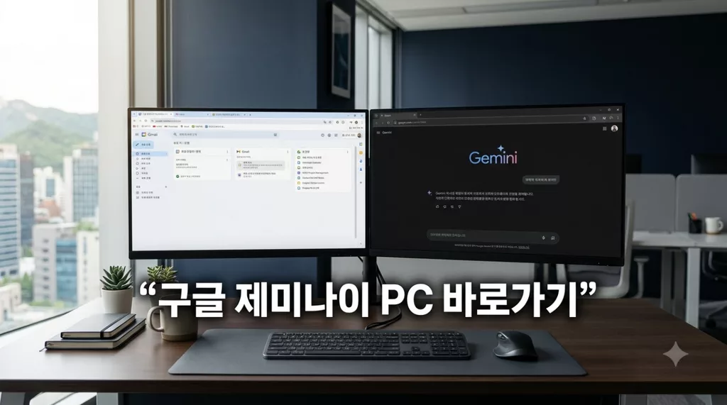 구글 제미나이 PC 버전 바로가기: 크롬 바탕화면 앱 설치부터 계정 1초 동기화 팁