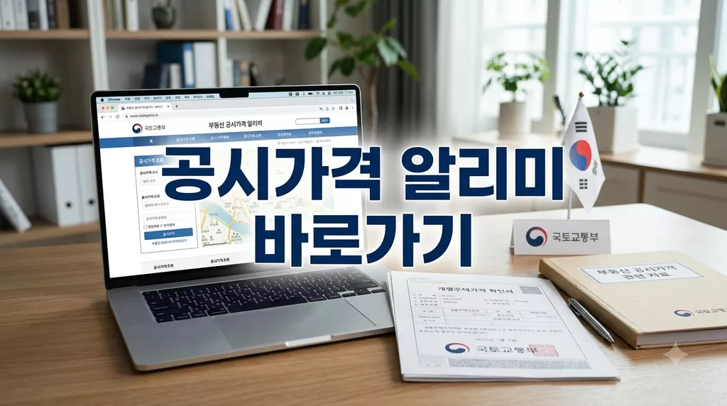 부동산 공시가격 알리미 홈페이지 바로가기 (https://realtyprice.kr) 공동주택 공시지가 조회 방법