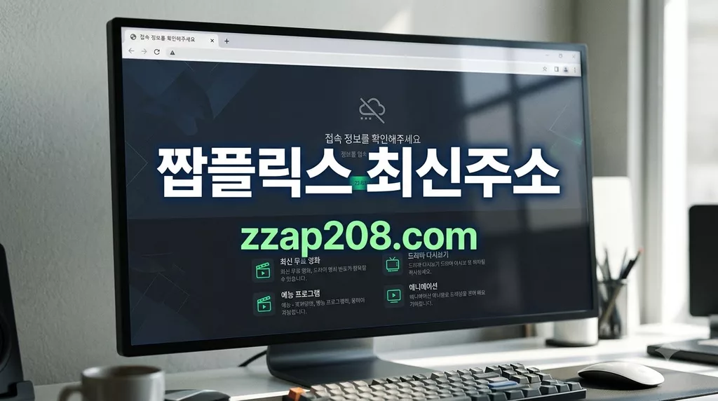 짭플릭스 zzap208.com 최신 무료 영화 예능 드라마 애니 다시보기 접속 차단 해결 및 새주소