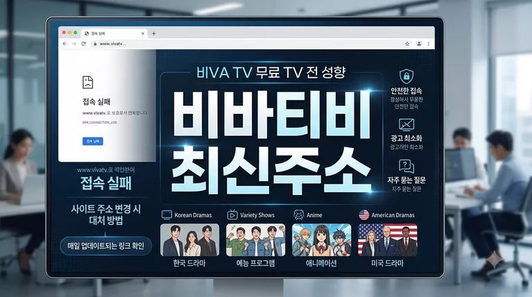 비바티비 vivatv.app 무료 티비보기 한국 드라마 예능오락 애니 미드 드라마 보기 접속 차단 해결 및 새주소