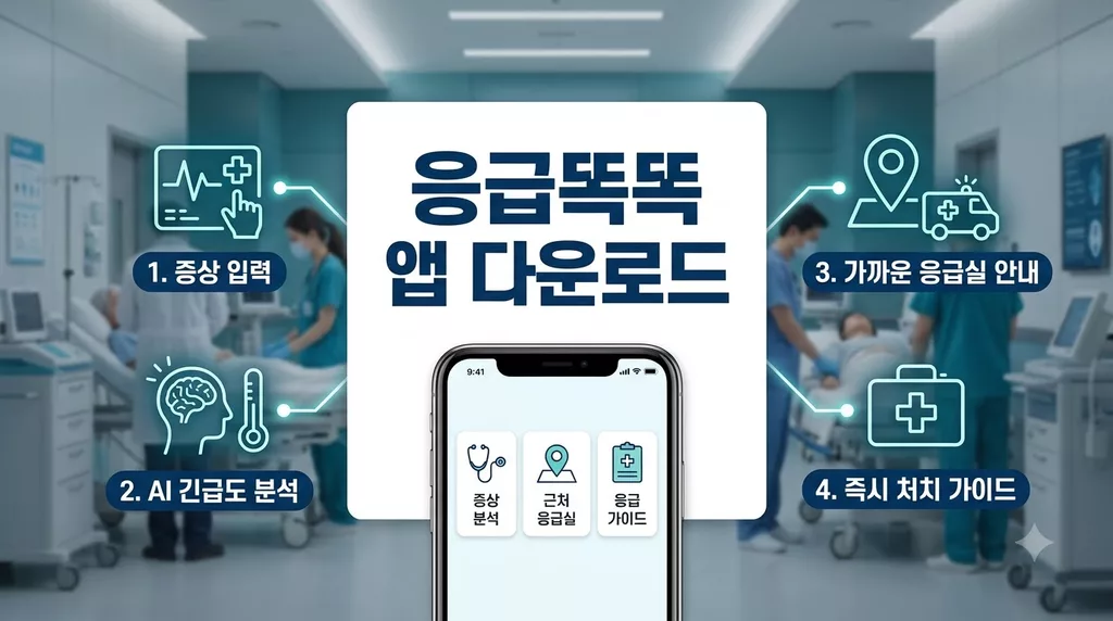 응급똑똑 앱 다운로드 및 아이폰 실시간 응급실 병원 찾기 완벽 가이드