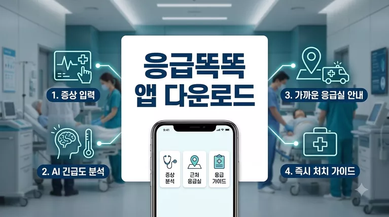 응급똑똑 앱 다운로드 및 아이폰 실시간 응급실 병원 찾기 완벽 가이드