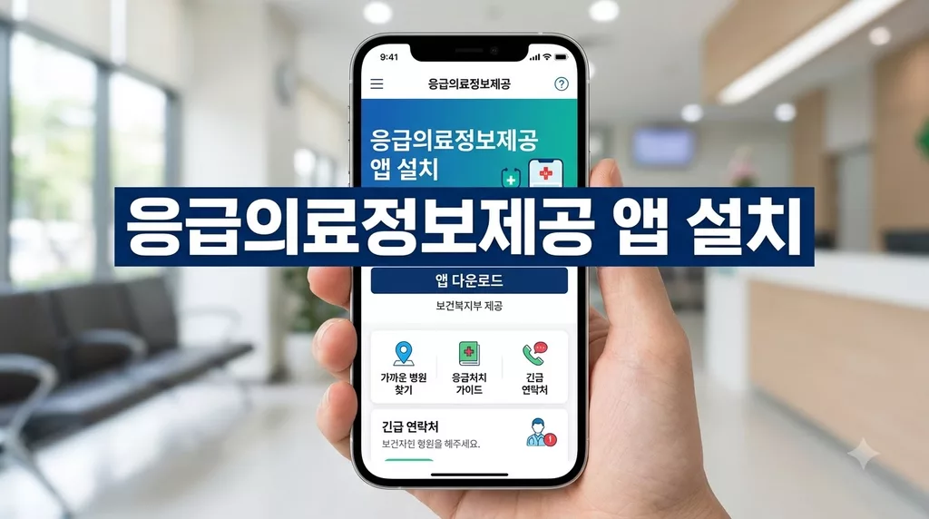 응급의료정보제공 앱 설치 및 실시간 응급실 병상 찾기 완벽 가이드
