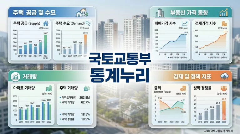 국토교통부 통계누리 활용법, 부동산 시장 흐름 한눈에 읽는 핵심 지표 총정리