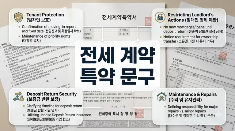 전세 계약 특약 문구 작성법, 대출 미승인 시 계약금 전액 반환받는 표준 조항