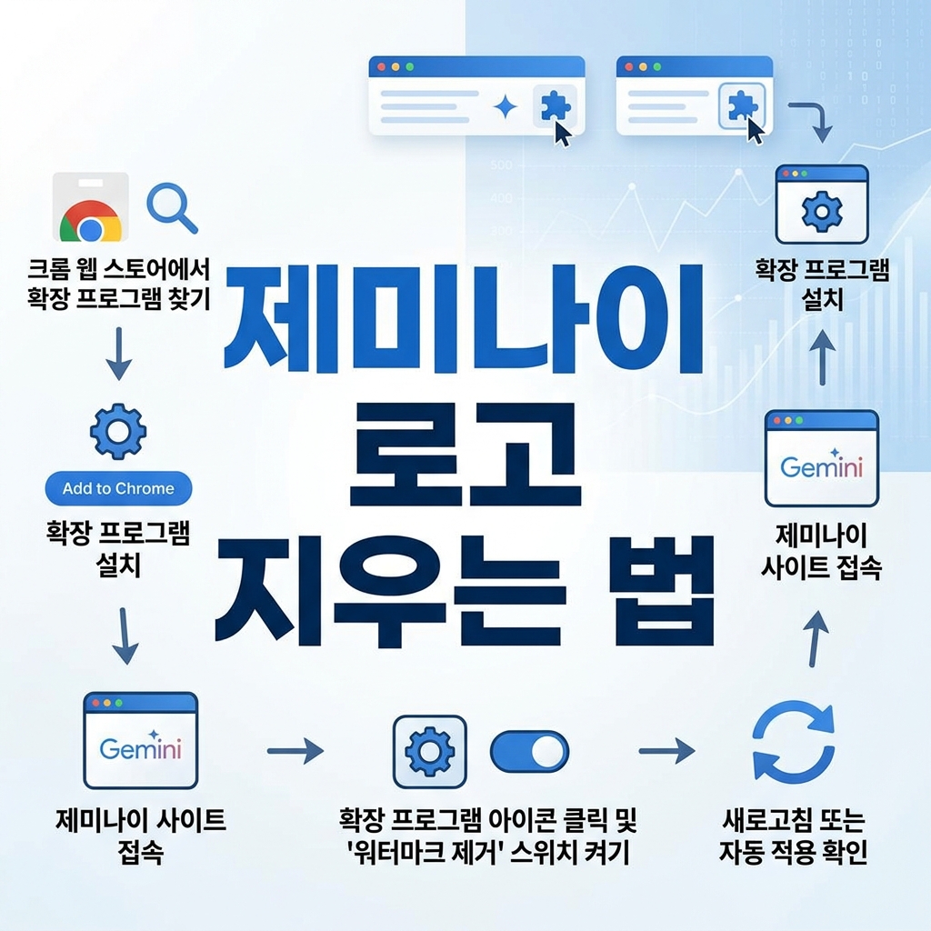 제미나이 로고 지우는 법 확장프로그램 바로가기 (1초 만에 워터마크 삭제)