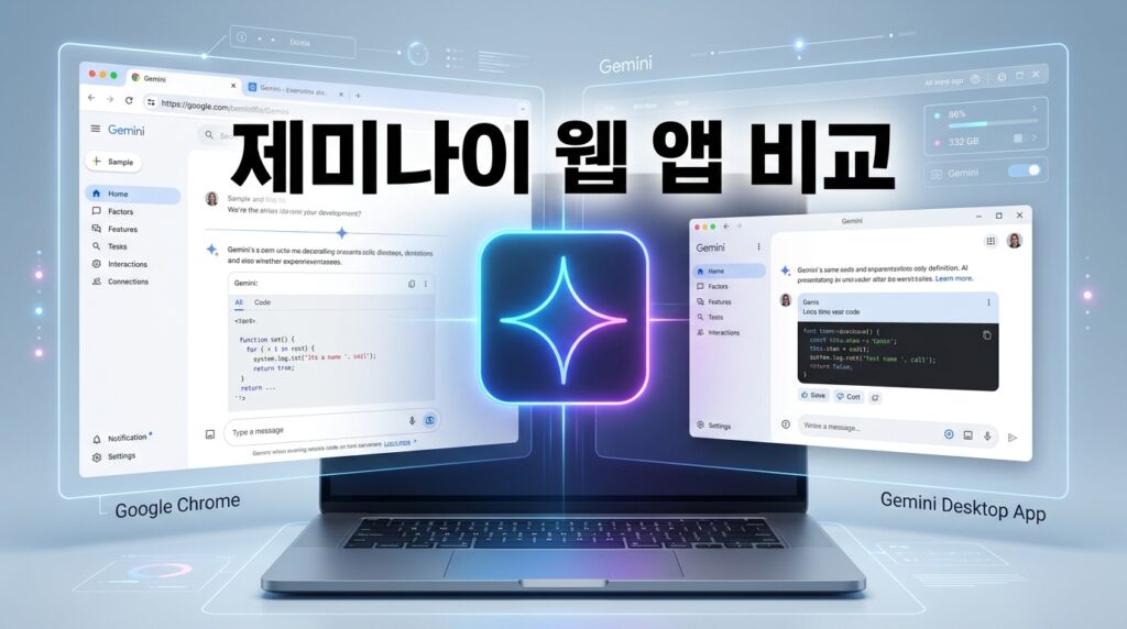 제미나이 데스크톱 앱과 웹 버전 차이: 꼭 깔아야 할까? 장단점 완벽 정리